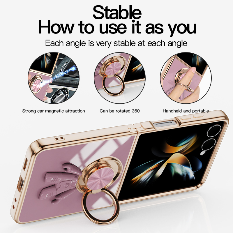 Phone Accessories Ring - Electroplating 6D Astronaut Plastic Phone Case