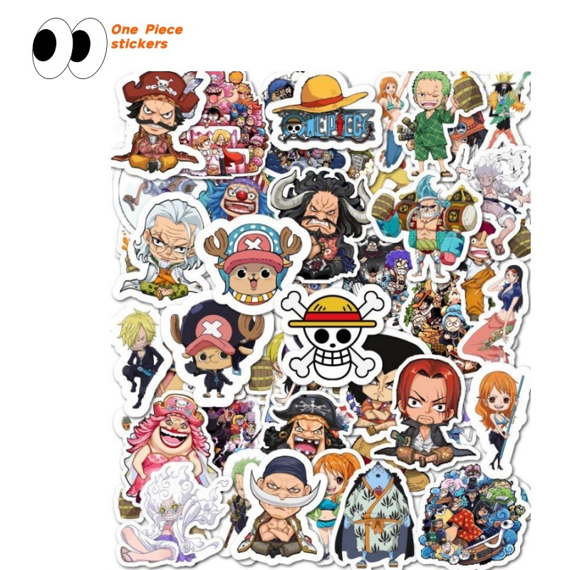 Phone Accessories And Electronics - Cartoon anime One Piece notebook sticker
