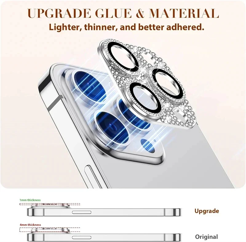 Phone Accessories Business - Luxury Rhinestone Diamond Glitter Camera Lens