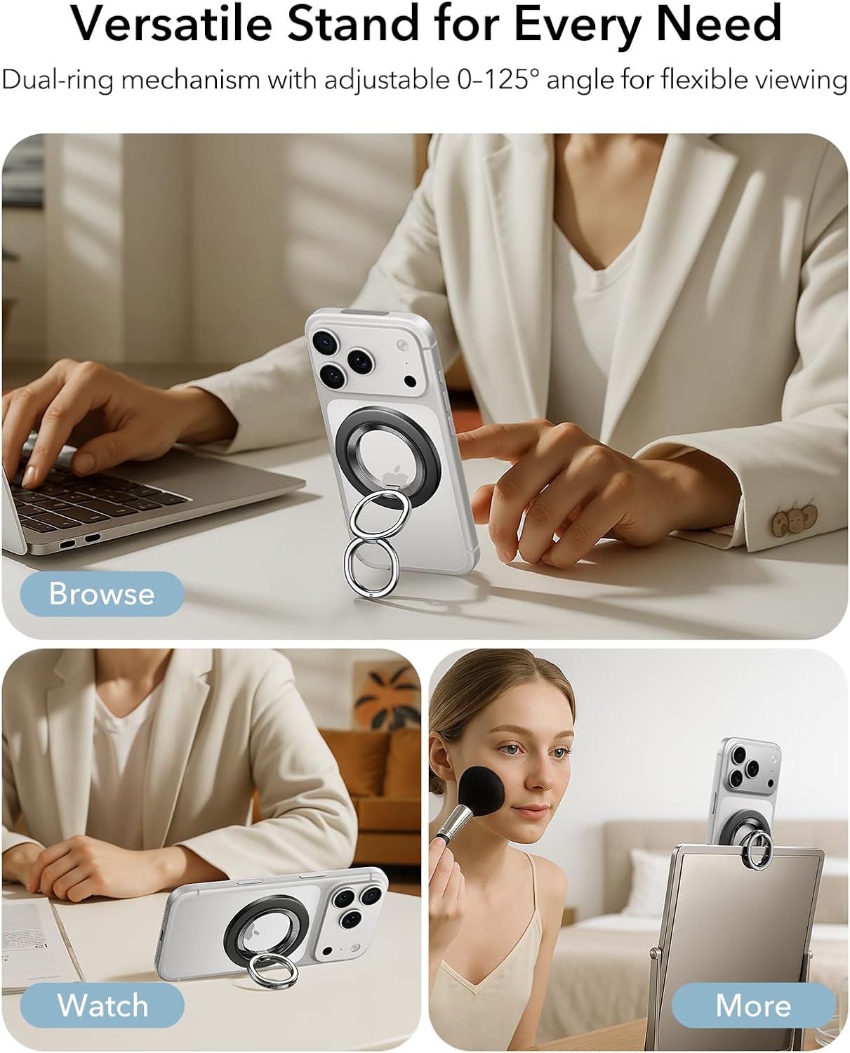 Dual-Side Magnetic Phone Grip, - Phone Accessories Images recensie en prijs