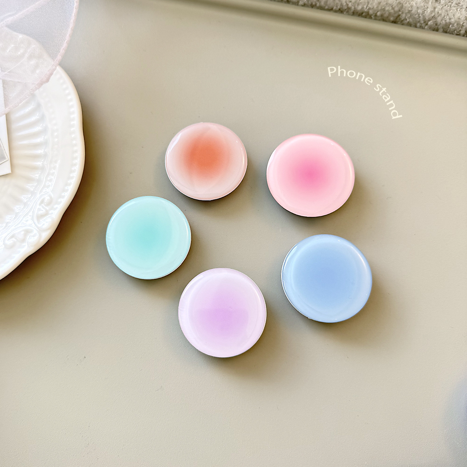 Ins Style Gradient Phone Grip  - Phone Accessories For Girls recensie en prijs