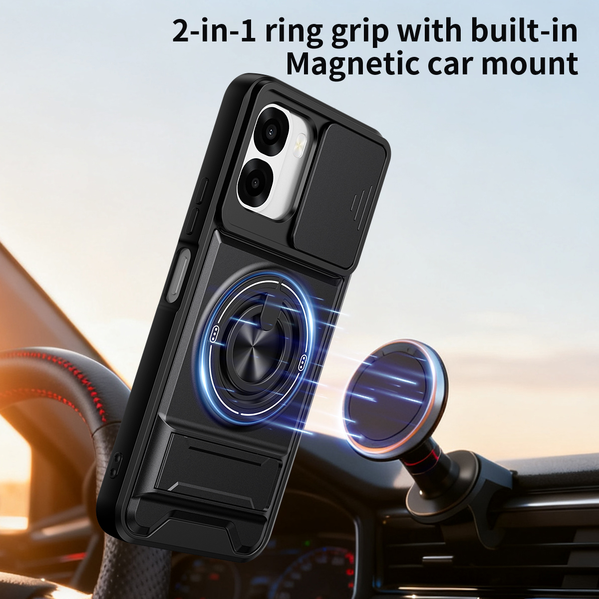 Armor Phone Case For Oppo A6x  - Phone Accessories Ring recensie en prijs