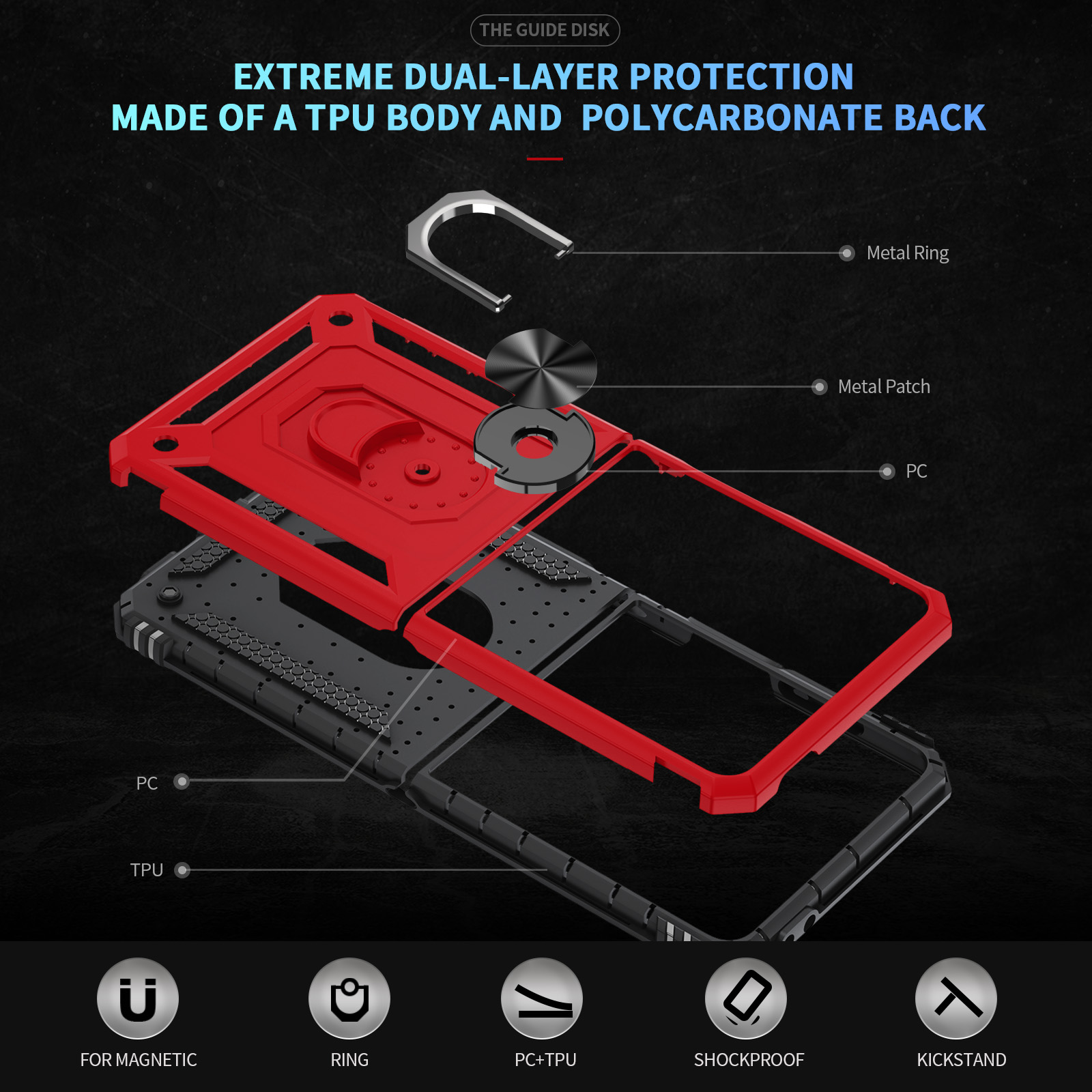 Military-grade Shockproof Phon - Phone Accessories Ring recensie en prijs