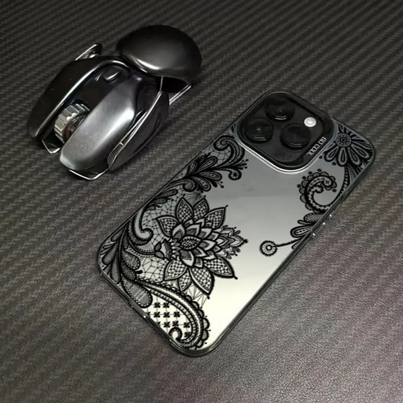 Black lace print New Hot Elect - Phone Accessories For Girls recensie en prijs