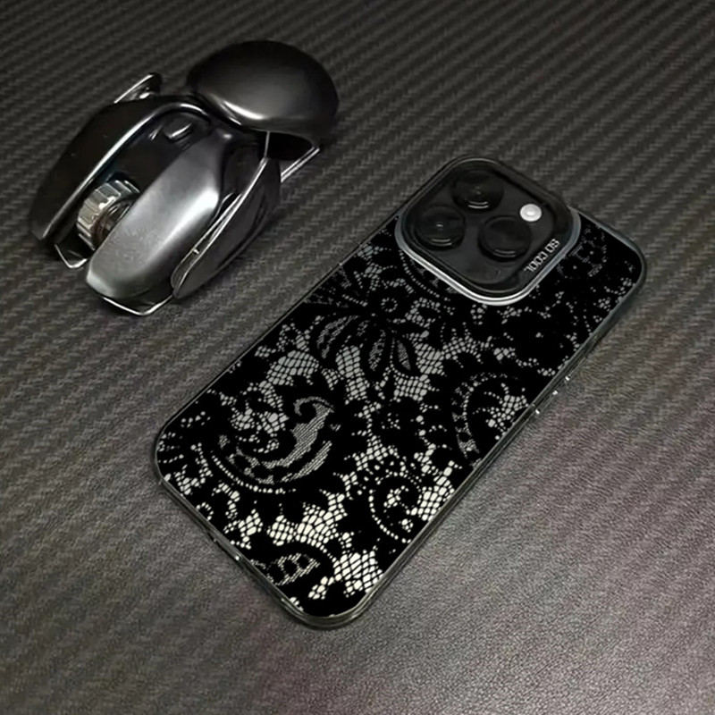 Black lace print New Hot Elect - Phone Accessories For Girls recensie en prijs