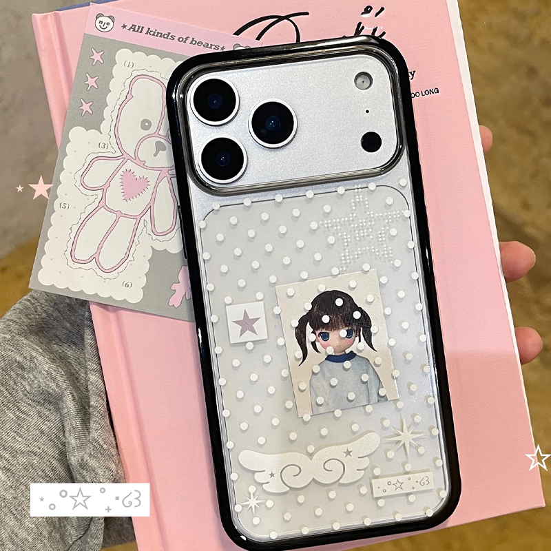 Ins Korean Girl Polka Dots Win - Phone Accessories For Girls recensie en prijs