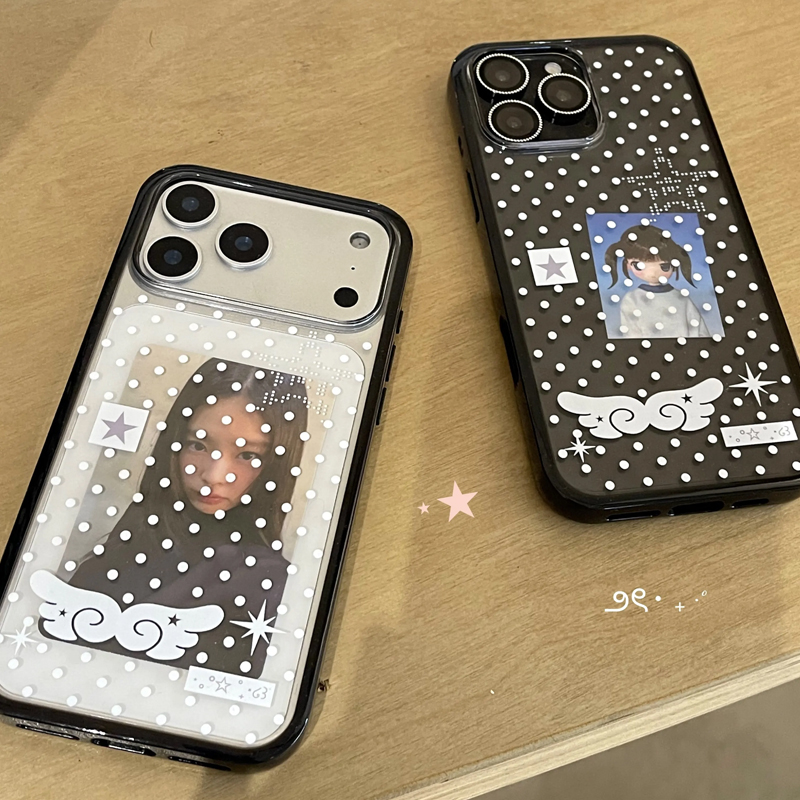 Ins Korean Girl Polka Dots Win - Phone Accessories For Girls recensie en prijs