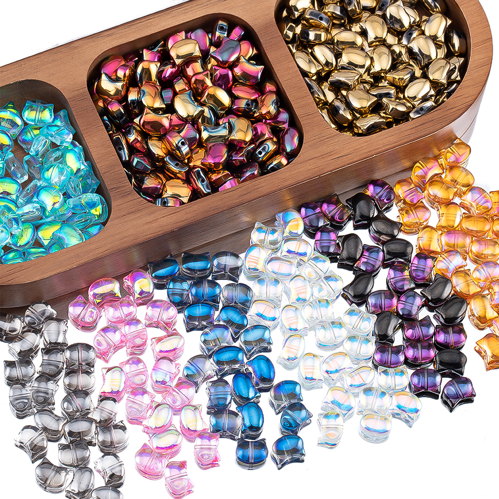 50pcs Colorful Cat Head Glass  - Phone Accessories And Electronics recensie en prijs