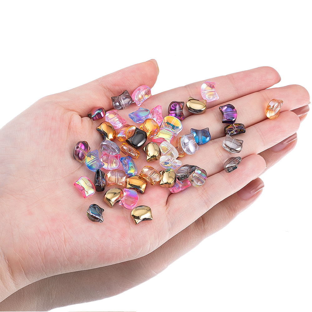 50pcs Colorful Cat Head Glass  - Phone Accessories And Electronics recensie en prijs
