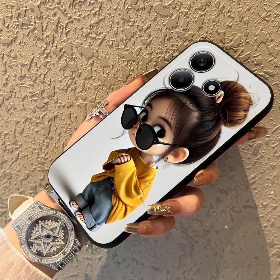 Cartoon Girl Pattern Funda Pho - Phone Accessories For Girls recensie en prijs