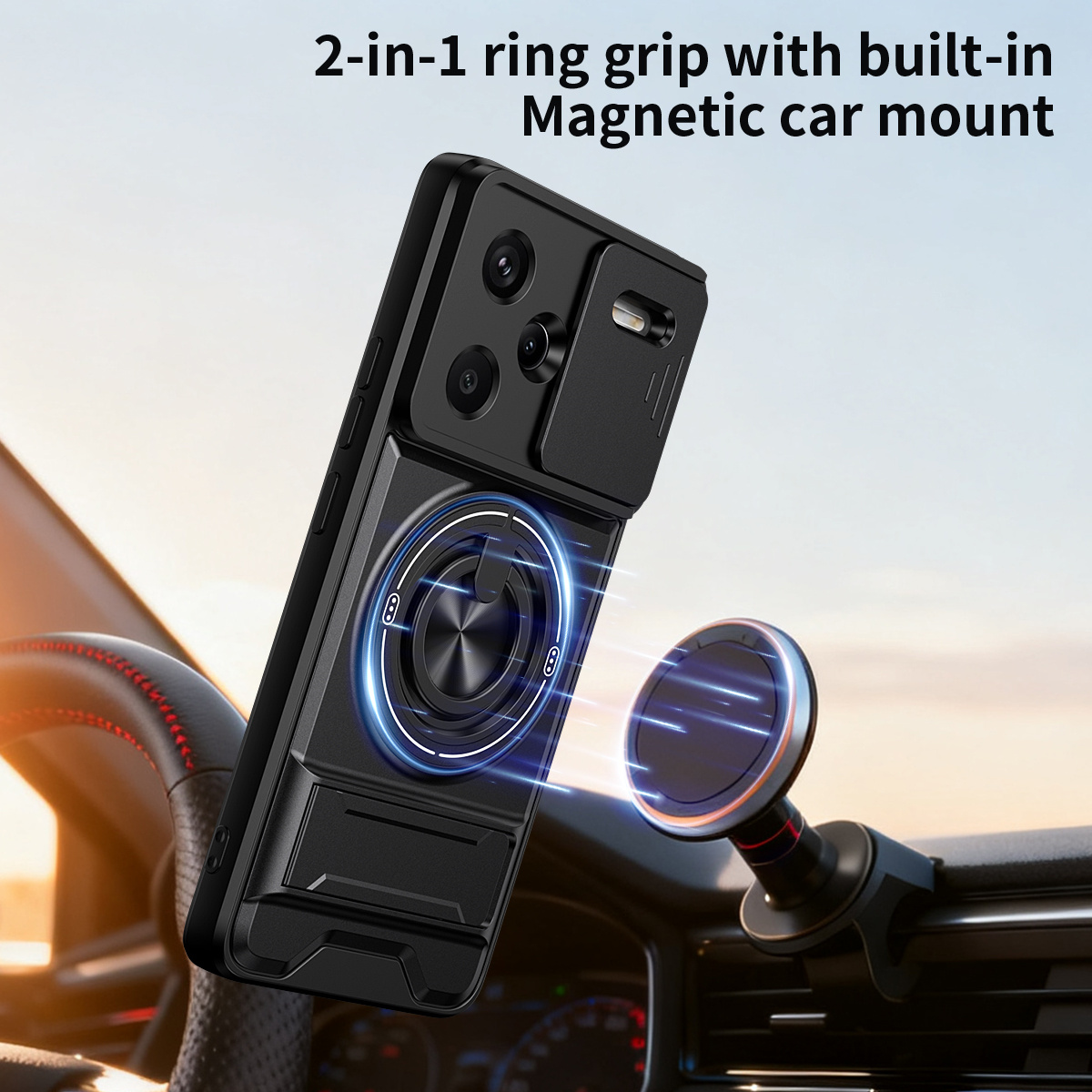 Lens Slide Camera Phone Case f - Phone Accessories Ring recensie en prijs