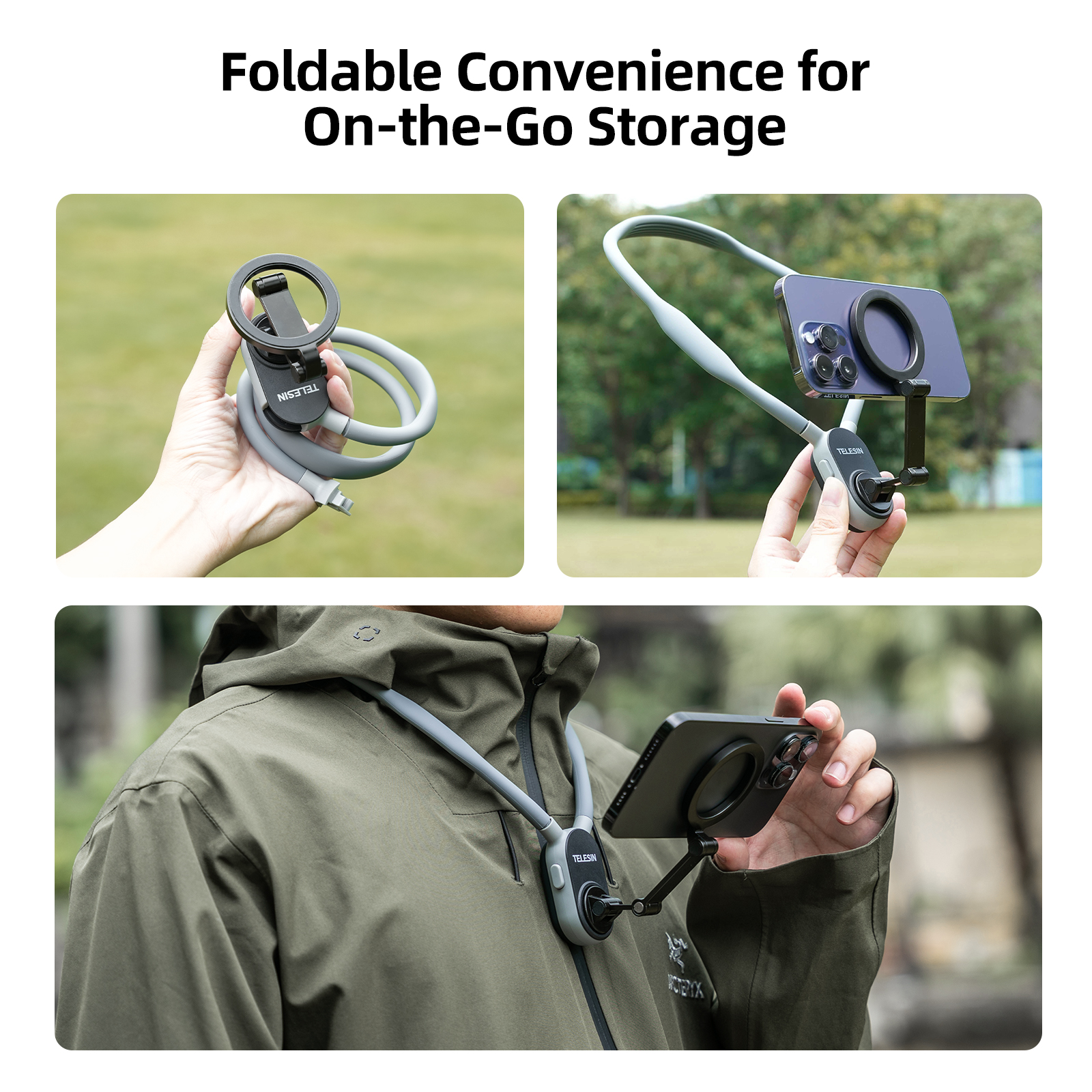 TELESIN Silicone Magnetic Neck - Phone Accessories Business recensie en prijs