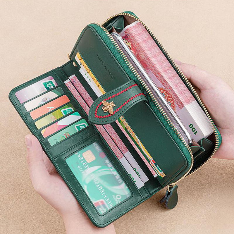 Genuine Leather Wallets Women  - Phone Accessories Business recensie en prijs