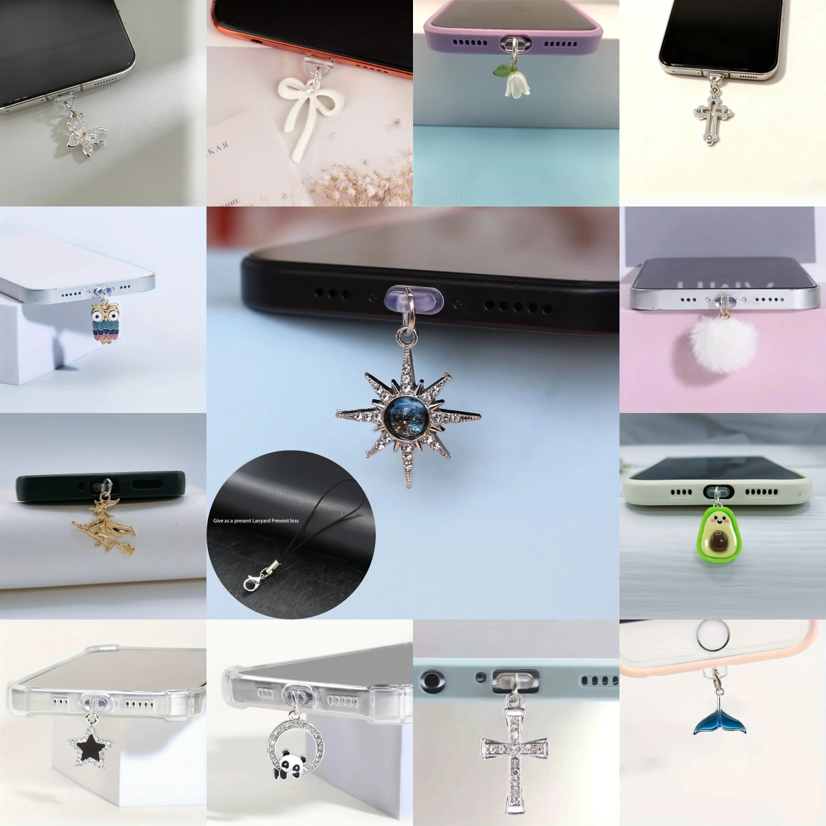 Multi-Style Phone Dust Plugs,  - Phone Accessories You Need recensie en prijs